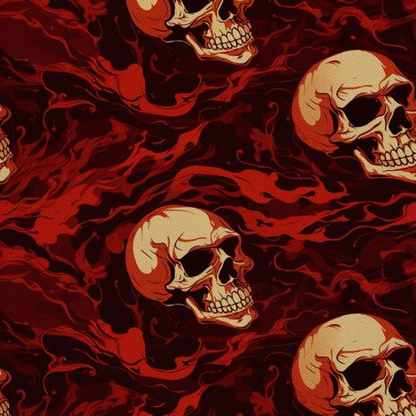 Tela decorativa para exteriores Oxford - Motivo de calavera I DX4671 (1/5)