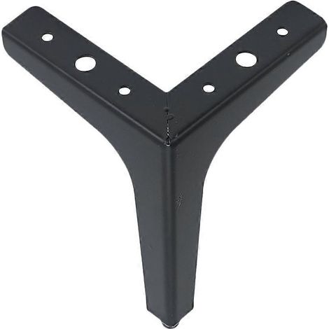 Pieds de support pour meubles, pieds de meuble en fer forgé, pieds de canapé, 1 pièce, durables, noirs. (1/5)