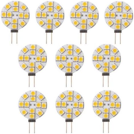 Ampoule LED G4 10W 6000K blanc froid - Remplacement pour lampe halogène 20W, idéal pour cuisine, camping-car, bateau et remorque - (1/4)