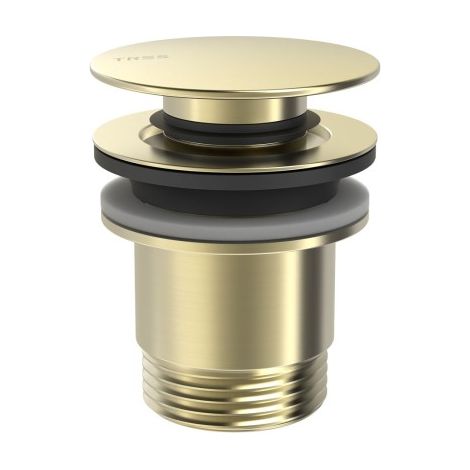 Bonde de vidage Click‑clack Simple‑rapid pour lavabo Cava doré - TRES 24284001CA