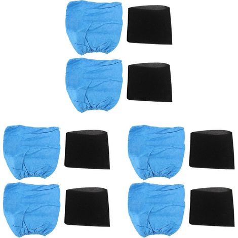Sacs filtrants textiles en mousse pour aspirateurs Karcher MV1, WD1, WD2 et WD3 (12 pièces) (1/5)
