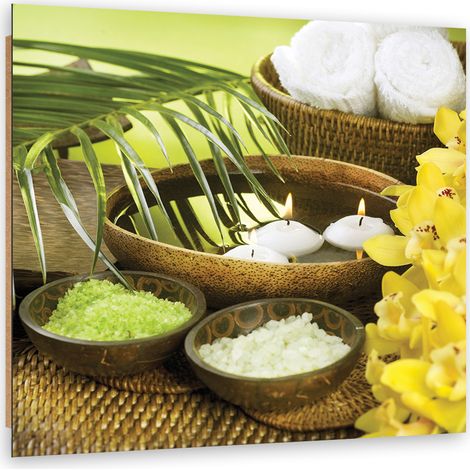 Quadro deco panel, Fiori Palm Candle Zen - 50x50 (1/5)