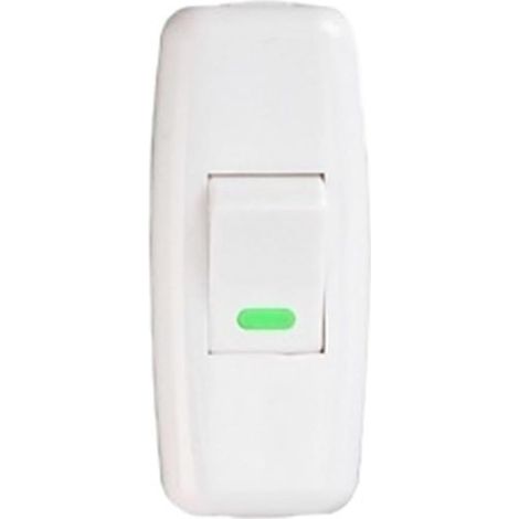 Interrupteur à Bascule Blanc Classique pour Éclairage Domestique, Interrupteur Marche/Arrêt avec Cordon pour Lampe de Chevet, Accessoires de Câblage Électrique (1/2)