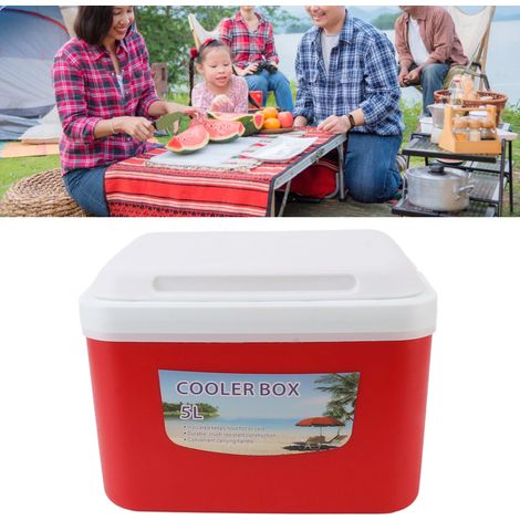Insulin-Kühlbox, isolierte Box, tragbare Kühlbox für gekühlte Lebensmittel, ideal für Zuhause und Camping, rot. (1/5)