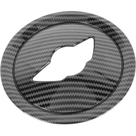 Lenkrad-Mittelabdeckung mit Logo-Emblem im Carbonfaser-Stil, dekorativer Aufkleber für Cooper R54 R5