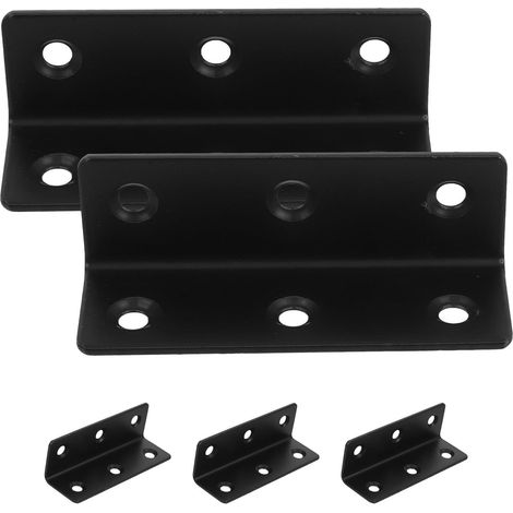 5pcs Équerres en acier inoxydable angle droit support multifonction pour étagères jardin (1/5)