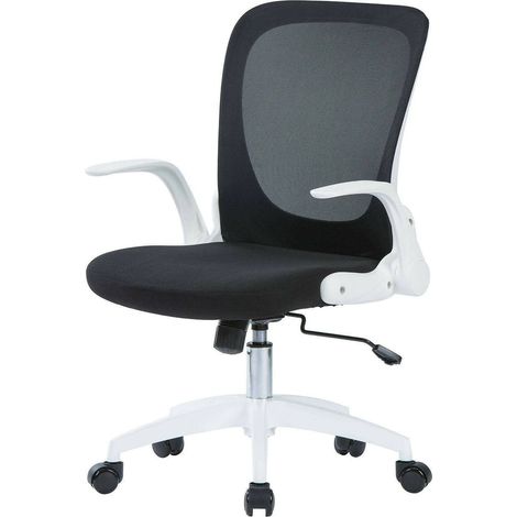 Stuhl mit Rollen - Bürostuhl Weiß (1/3)