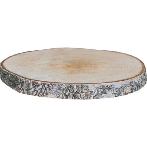 Birkenholzscheiben rund 100% Natur Ø 18 - 30 cm Dekoration Baumscheibe Holzdeko