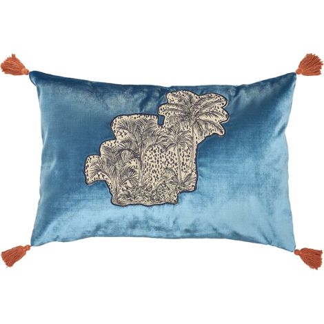 SPORTALM KITZBÜHEL Kissenhülle PALMS - 1 Stück 60x40 cm, Türkis