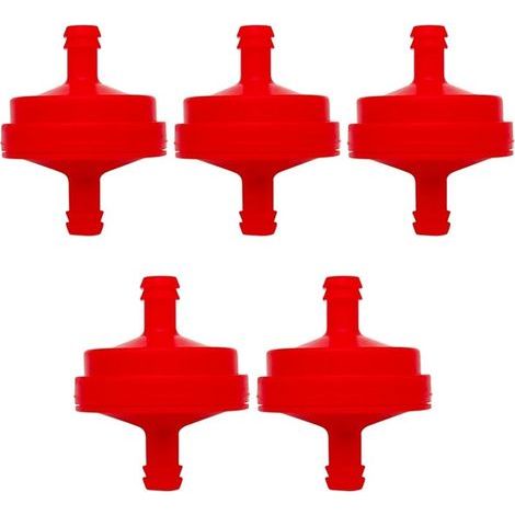 Satz mit 5 Kraftstofffiltern für Briggs & Stratton 298090 394358 1/4" Kraftstoffleitung 150 Mikron Teile AM107314 5018 Briggs and Stratton Kraftstofffilter. (1/5)