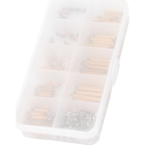 Jeu de 270 entretoises avec vis et écrous d'entretoise en laiton moleté à tête unique (combinaison M2) (1/5)