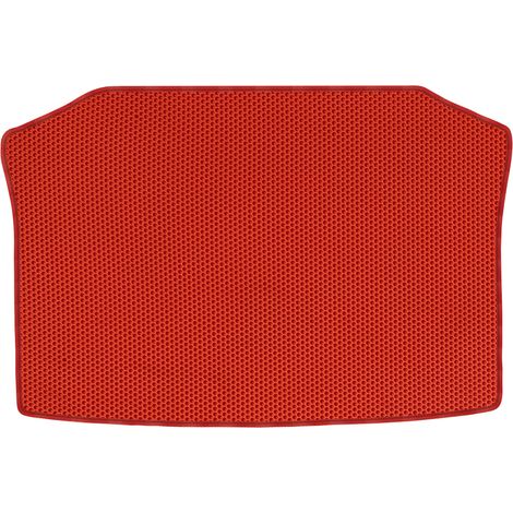 Tappetino per bagagliaio in EVA a nido d'ape per Volkswagen Polo IV Hatchback dal 2001 al 2009 - Rosso (1/5)