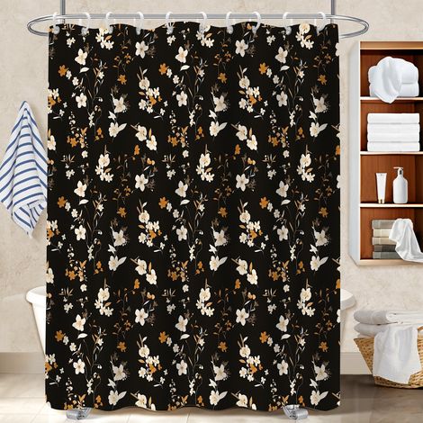 Rideau de bain imprimé polyester 180x180 souple et fluide rideau étanche pour campin (1/5)