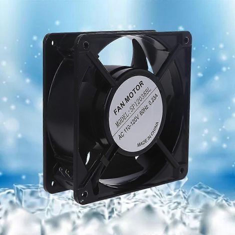 Ventilateur axial sans balais 12 V CC pour poêles en céramique et fours à granulés de bois : système d'extraction et de refroidissement (1/4)