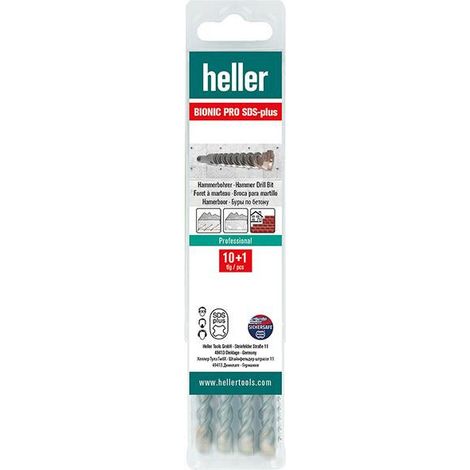 Foret Marteau perforateur SDS-plus Bionic Pro 8x160/100mm 10+1 Multipack heller