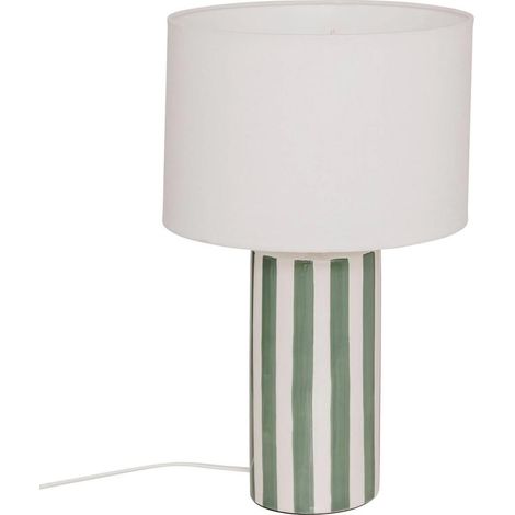 Lampe à Poser en Céramique "Frida" 47cm Vert Olive