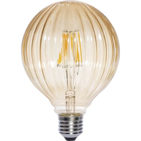 Bombilla Decorativa LED Globo G95 E27 6W 2700K en Cristal Ámbar (1/2)
