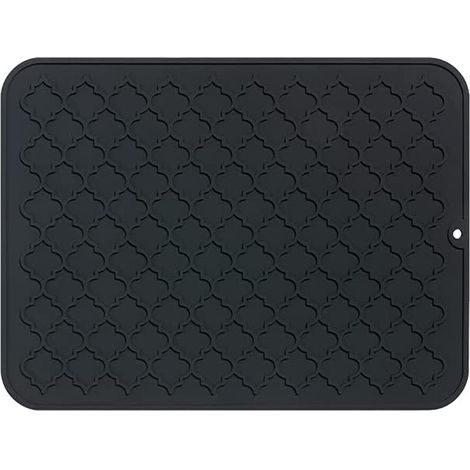 Heat-resistant draining mats for worktops, kitchen accessories