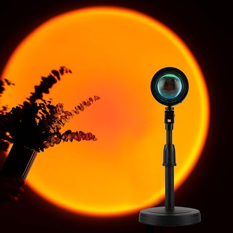 Sunset Lamp Dimmable,lampe Coucher De Soleil La Veilleuse a Une Lumière Ambiante Visuelle Romantique, Ce Qui Est Très Approprié Pour Prendre Des Photos Et Des Vlogs (1/5)