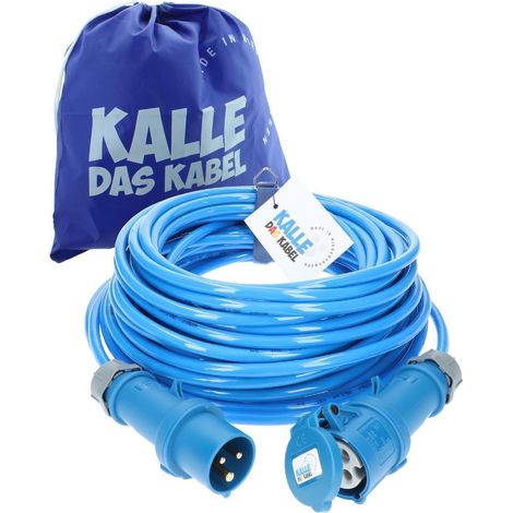 Kalle Verlängerungskabel CEE 230V 16A 2,5mm² Extreme Blau IP44 20 Meter (1/5)