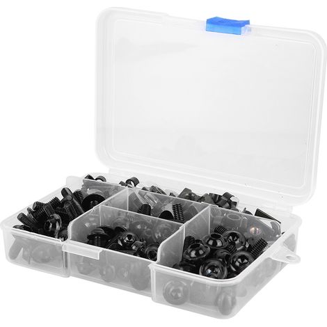 Kit de 177 pièces de fixations pour motos, boulons de carénage, universels M5/M6, compatibles avec les voitures de sport Honda. (1/5)