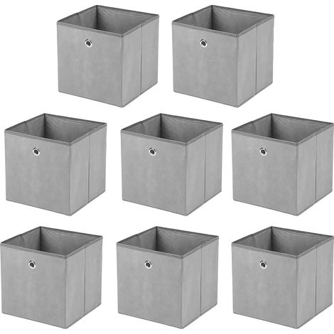 Boîte de rangement pliable, matériau écologique, design gain de place, Bleu (1/2)