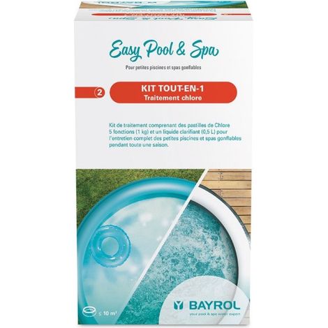 Bayrol – Désinfectant chloré pour piscine hors sol et spa gonflable 1.5kg – Kit traitement 5 fonctions Easy Pool & Spa (1/6)