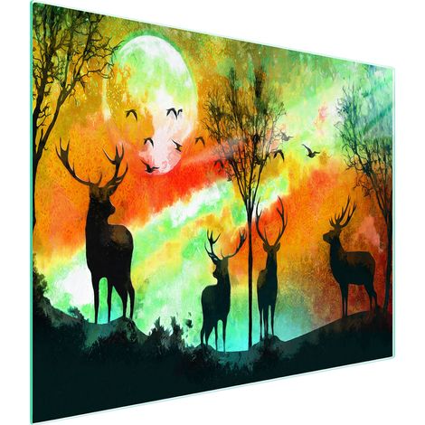 Glasschneidebrett 52x30 Hirsch (1/5)