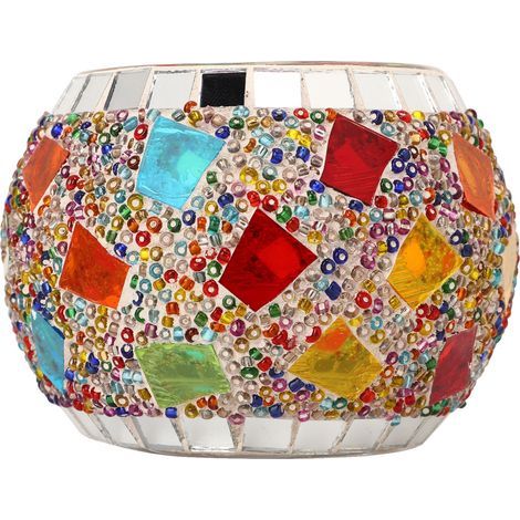 Romantischer, kugelförmiger Kerzenhalter aus Glas im europäischen Stil für eine elegante Tischdekoration (1/5)