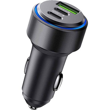 Chargeur de Voiture USB C 66 W, PD&QC3.0 Adaptateur Prise Allume-Cigare Recharge Rapide Chargeur Voiture téléphone Portable avec câble pour Samsung Galaxy S22 S21 S20 (1/5)