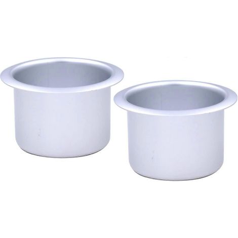 Set aus 2 Metall-Becherhaltern für Relaxsessel, kompatibel mit Sofas, Booten, Wohnmobilen, Autos, Lastwagen und Pokertischen.