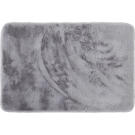 Tappeto doccia antiscivolo grigio 45x75 cm in poliestere (1/3)
