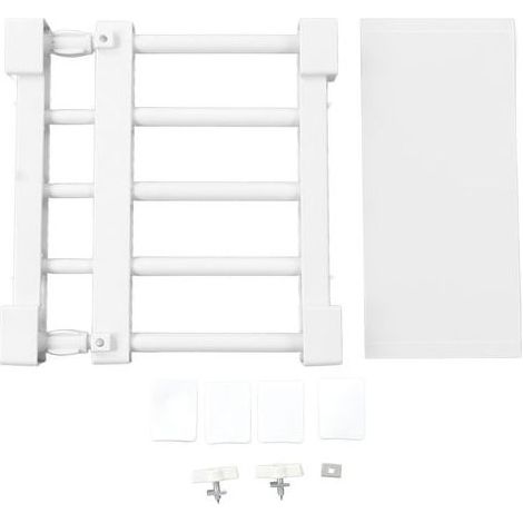 Eosnow Étagère de tension de placard extensible sans clous, séparateur d'armoire, support de rangement pour armoire de garde-robe, longueur de 23 à 30 cm/9,1 à 11,8 pouces (1/5)
