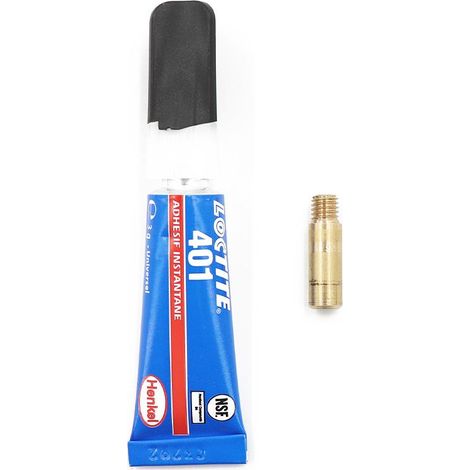 Kit de réparation d'extrémité diam. 4,5 mm avec 1 tube de colle (1/2)
