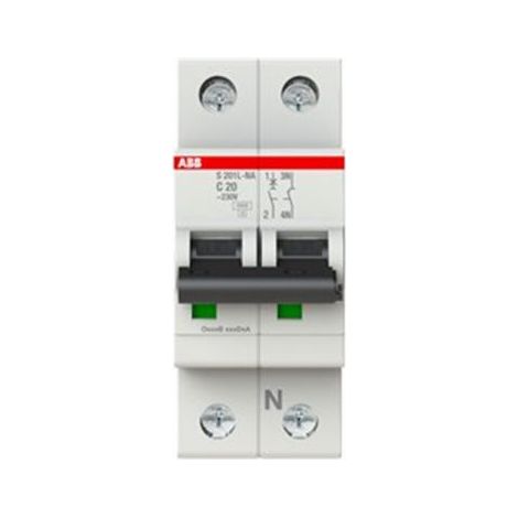 ABB Interruttore Magnetotermico 1P+N Curva C 20A - S598408