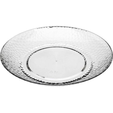 Assiette estivale transparente 27 cm