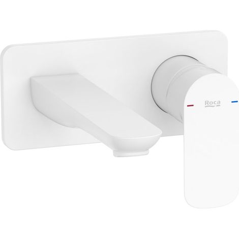 ROCA A5A356EB00 CALA Grifo Monomando Empotrable Lavabo Blanco Mate - ref: A5A356EB00