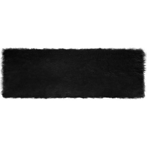 Maison Exclusive - Tappeto in finta TAFALLA Nero 80 x 250 cm Poliestere