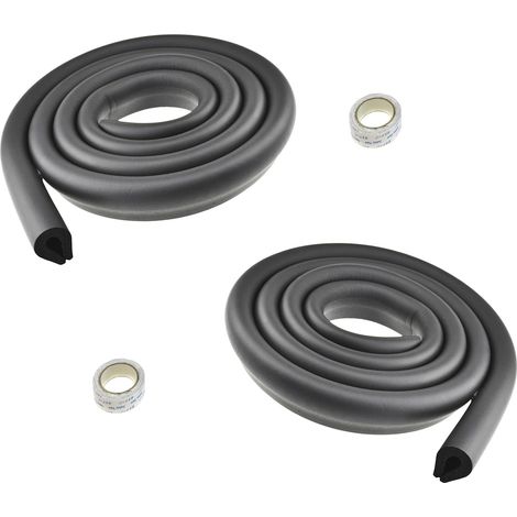2 Rouleaux Protections de rebords, Forme U, Mousse NBR 8mm, Anti-choc pour Bébé, Table en verre et Meubles