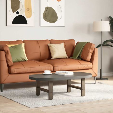 Couchtischbeine Naturstahl 2 Stk. 50x(30-31) cm Stahl vidaXL876673 (1/5)