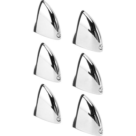 Lot de 12 pinces de fixation pour cloisons en verre, clips de fixation pour panneaux de séparation de bureau, finition brillante, 1 à 10 mm (1/5)