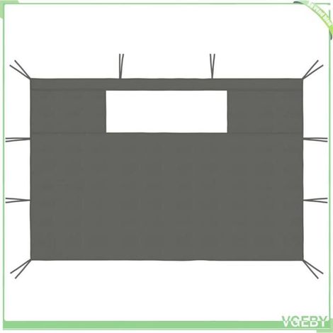 Parois latérales de belvédère avec fenêtres - FAFEICY - 3070427 - Anthracite - Ensemble grande+petite - Fenêtre PVC 200x70 (1/4)