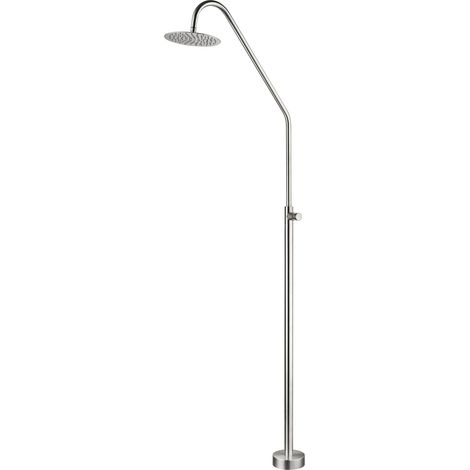 IMEX Doccia piscina in acciaio 316 color acero para exteriores material duradero y resistente a la corrosión ideal para instalaciones en zonas húmedas Modelo COLORADO