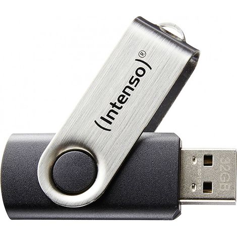Intenso Basic Line USB-Stick 8 GB USB Typ-A 2.0 Schwarz, Silber (1/3)