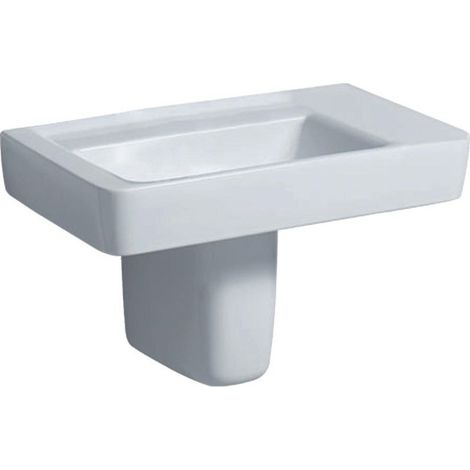 Lavabo GE Renova Plan 750x480mm con estante recto. sin orificio para grifo