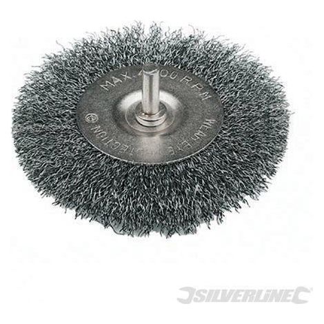 Spazzola rotante in acciaio con filo ondulato per la rimozione di ruggine vernice silverline