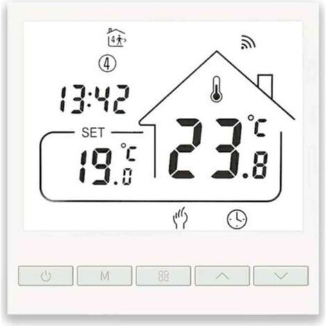 Thermostat intelligent pour chaudières à gaz - programmable, intelligent, compatible avec Alexa et Google Home, prend en charge la commande vocale et peut être contrôlé à distance via une application (1/5)