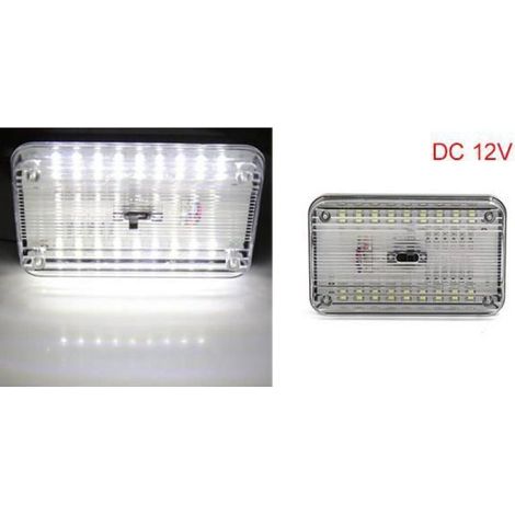 LED-Deckenleuchte – 12 V Gleichstrom – 36 SMD-LEDs – Für den Innenbereich – Schwarzer Kunststoff (1/5)