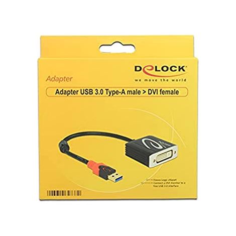 DeLOCK 62737 cavo e adattatore video 0,2 m DVI-I Nero (1/2)
