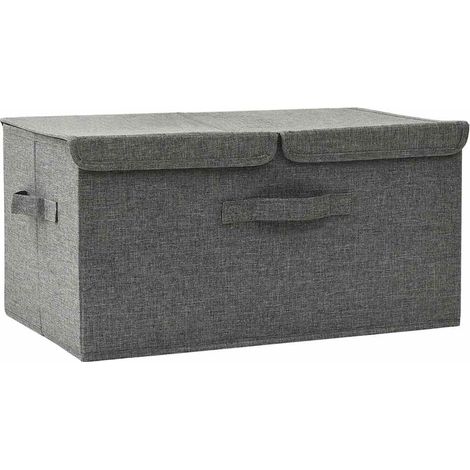Maison Exclusive - Scatola Portaoggetti in Tessuto 50x30x25 cm Antracite (1/5)